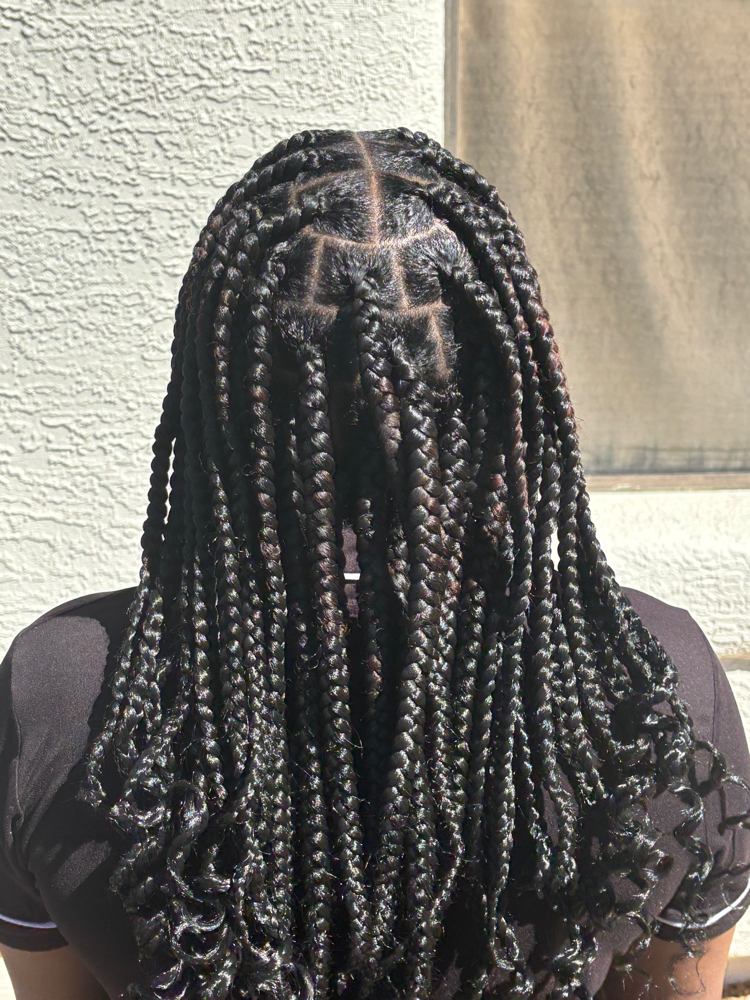 Large Knotless Braids