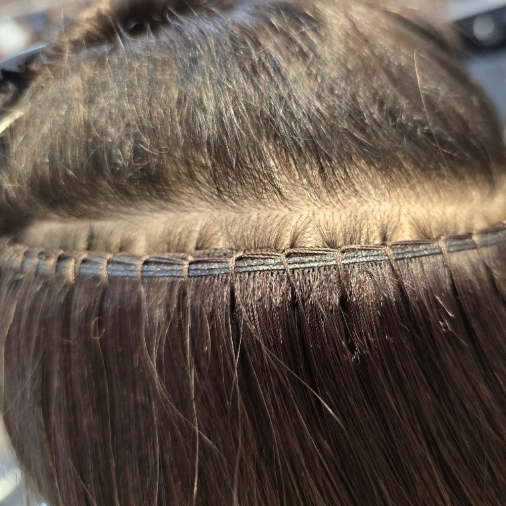 INITIAL WEFT INSTALL at JENN WATSON [rayne] in Reading, MA