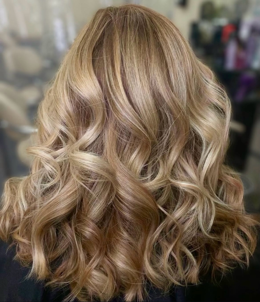Highlights w/ color service at Glam By Sam in East Longmeadow, MA