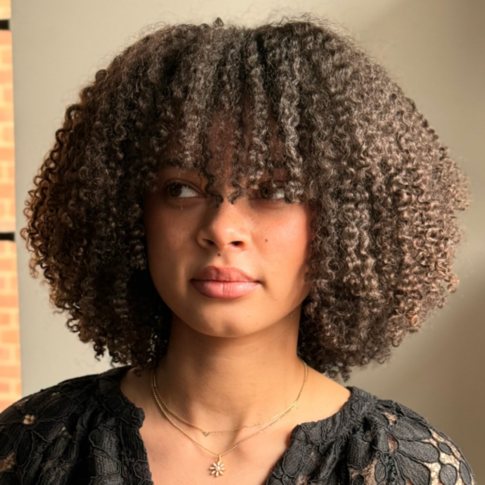 Curly cut + The Works at The Curl Pin in Alexandria, VA