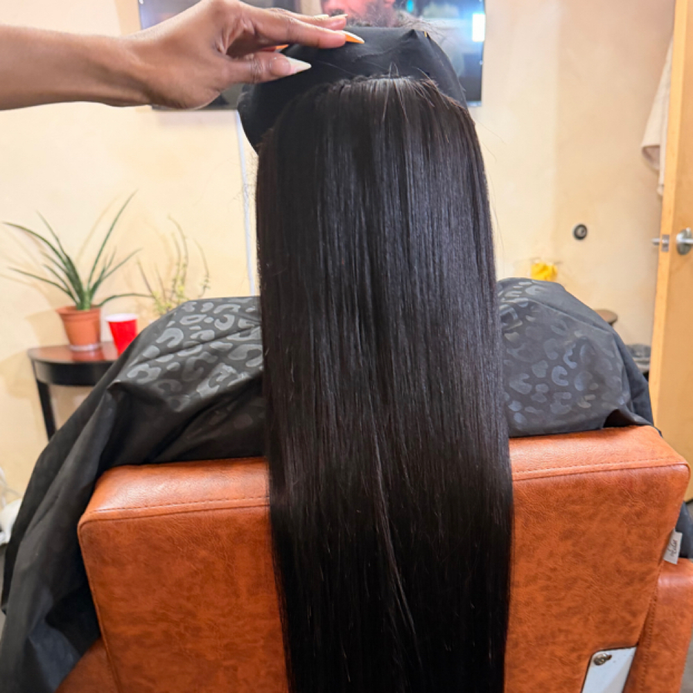 1/2 Up 1/2 Down Quick Weave at Stylesby.anna in Los Angeles, CA
