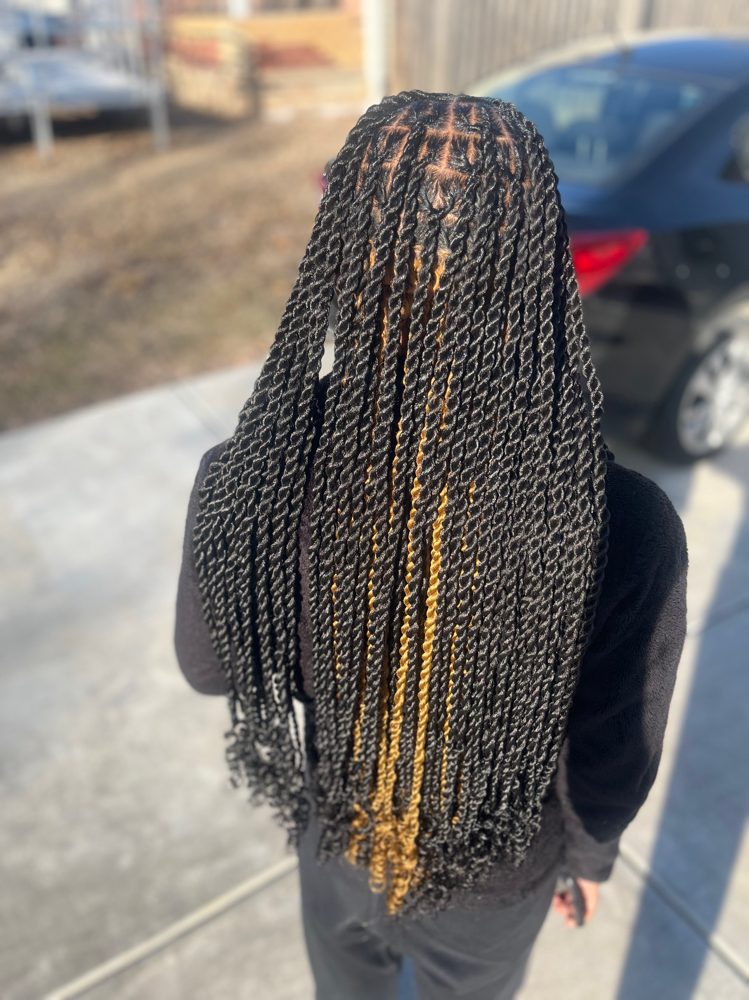 Smedium Invisible Twist at BraidsByJinece in Wichita, KS