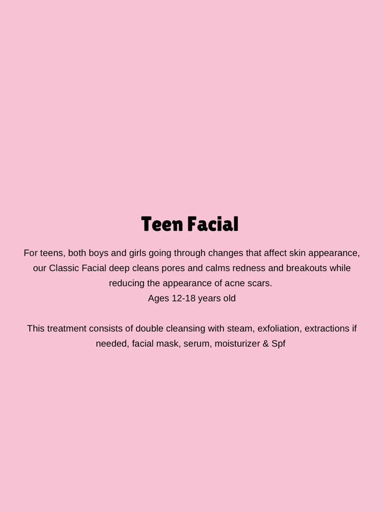 Teen facial