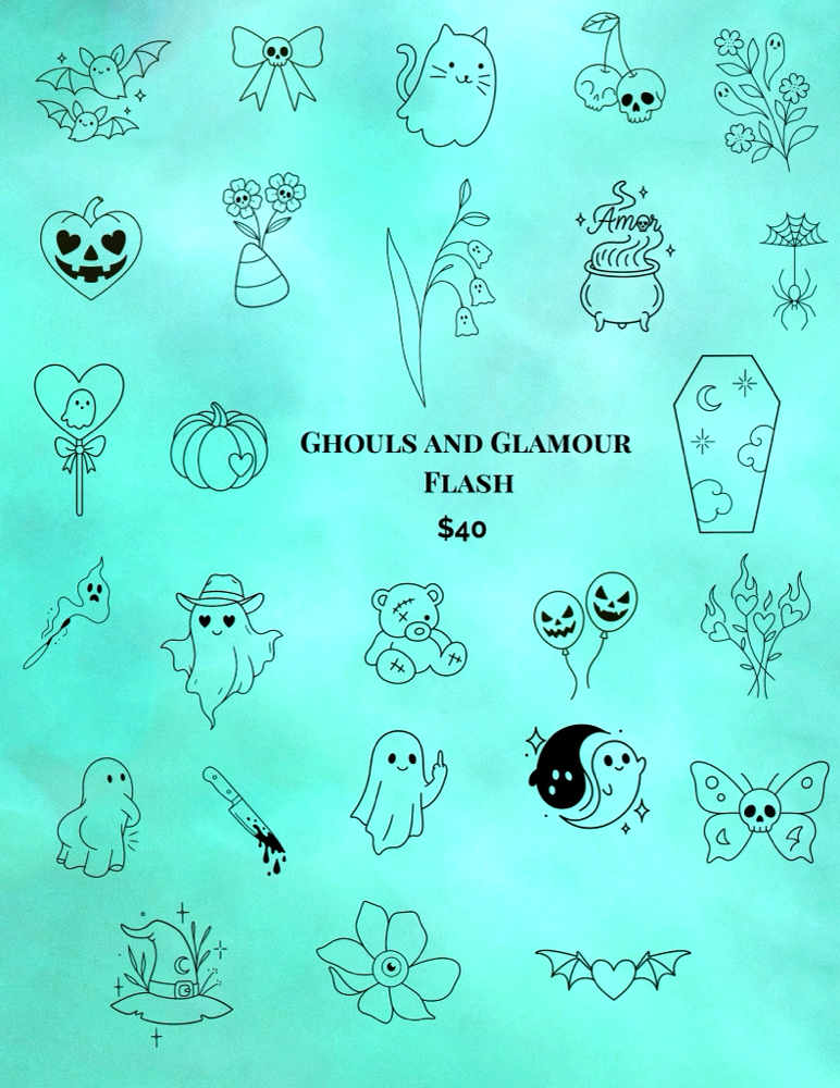 Flash Sheet Tattoos