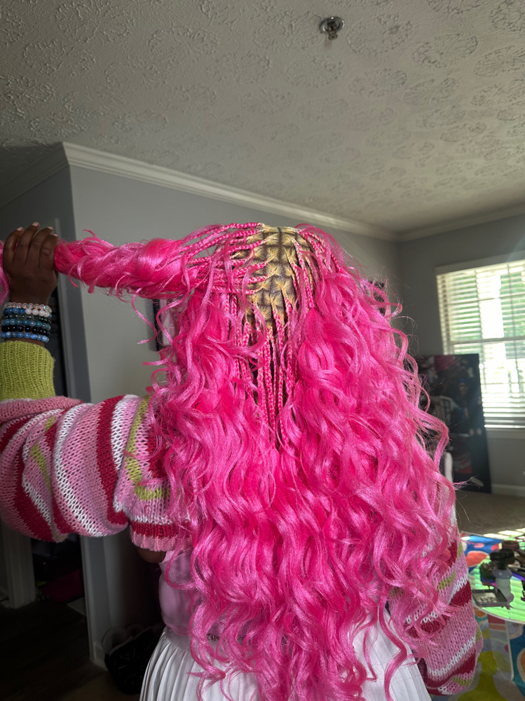 Knotless French Curls