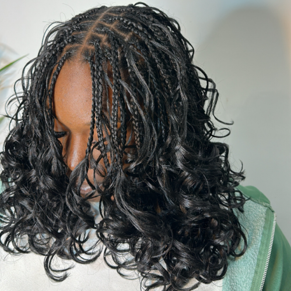 Knotless French Curls at A.LaRai Beauty in ansonia, CT