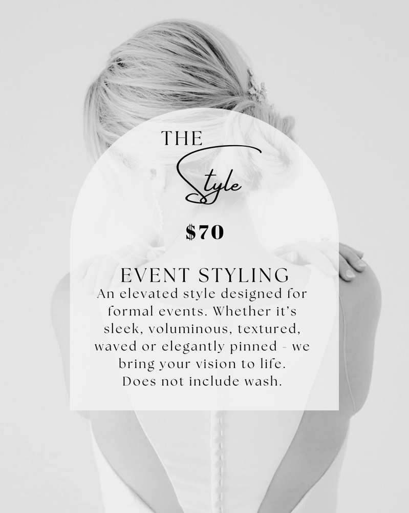 Event Styling (no wash) at Deeply Rooted Beauty in Nocona, TX