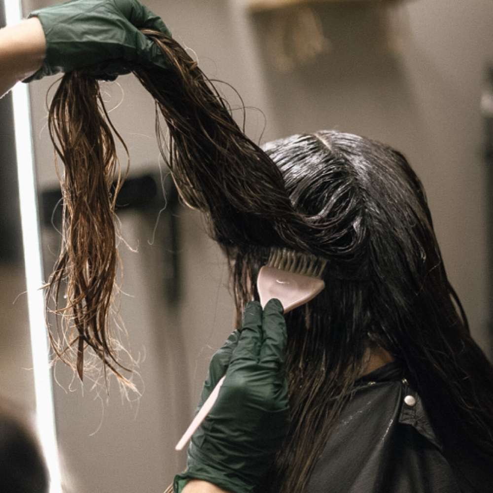 Root Touch Up + Gloss/Blowdry at Mane Rose Salon in Webster, TX