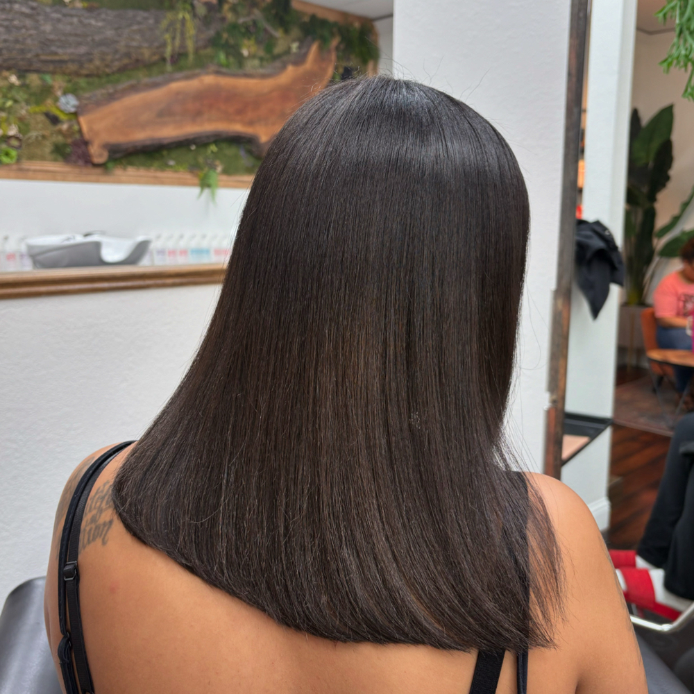 Silk Press NO CUTTING at Alanna Galathe in Fair Oaks, CA