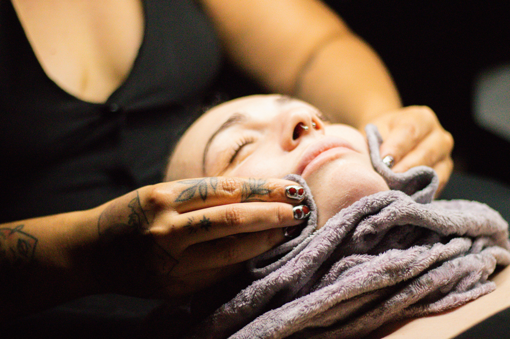 Post peel facial at Alt Aligned Skin in Dallas, TX