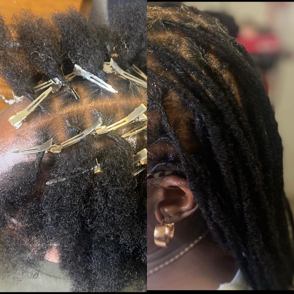 Loc Extention at Natural Iz Me in Fredriksted, VI