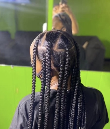 Jumbo Knotless Braids at Dreya The Artist in Grand Prairie, TX