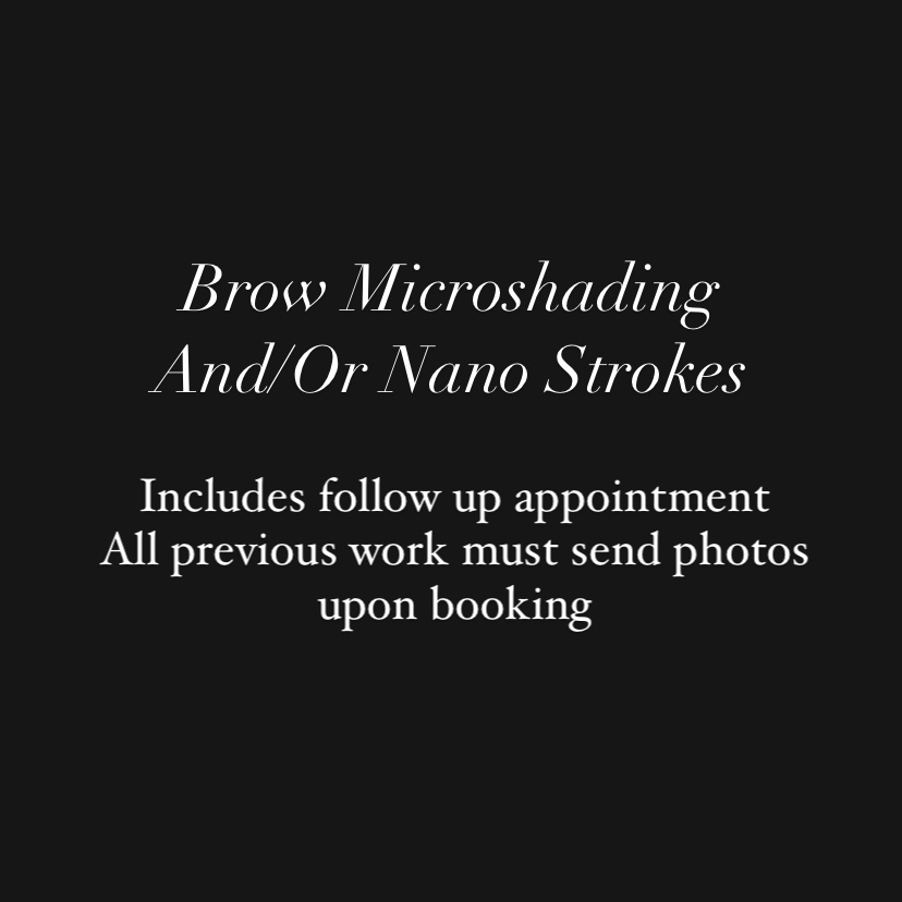 Brow Microshading (powder or nano)