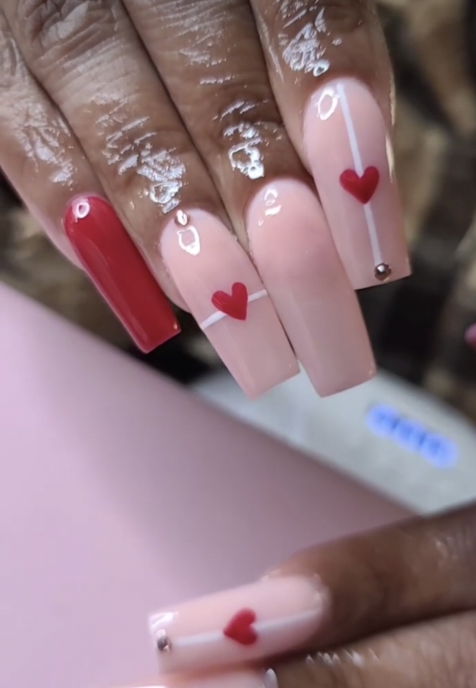 Acrylic/Gel X Minimal Design at Nails by Yesy in Sand Lake, MI