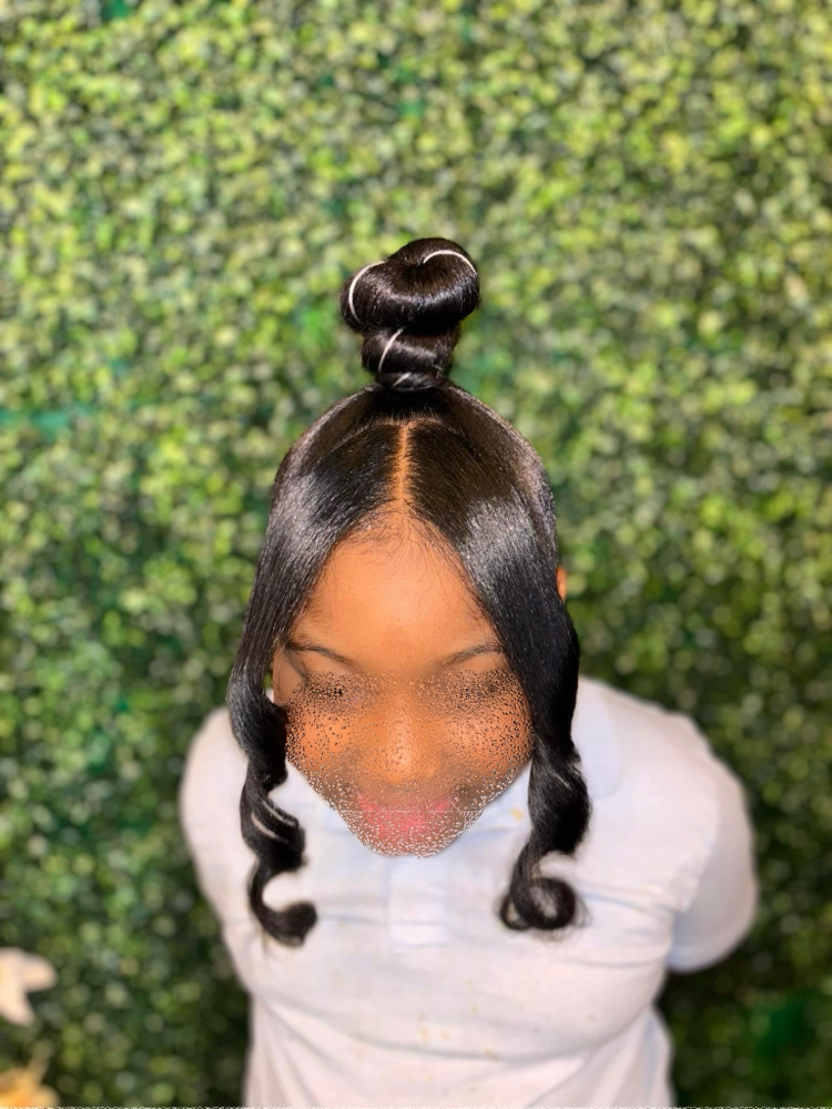 Girl Sleek Ponytail