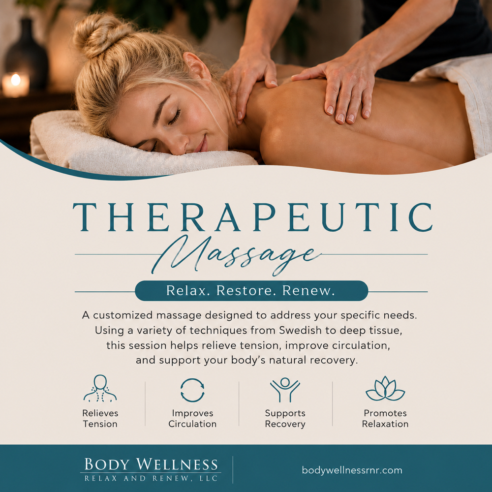 Therapeutic Or Deep Tissue Massage at Body Wellness Relax and Renew, LLC in Wesley Chapel, FL