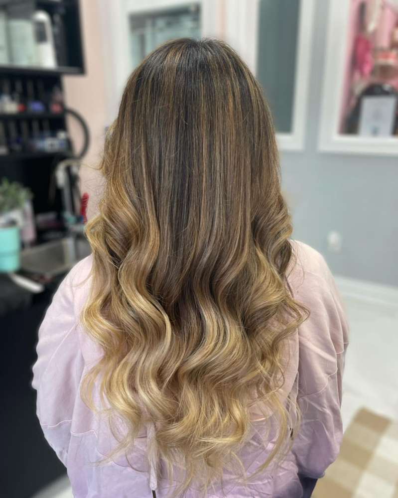 Full Head Of Balayage With