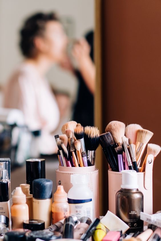 Glam makeup