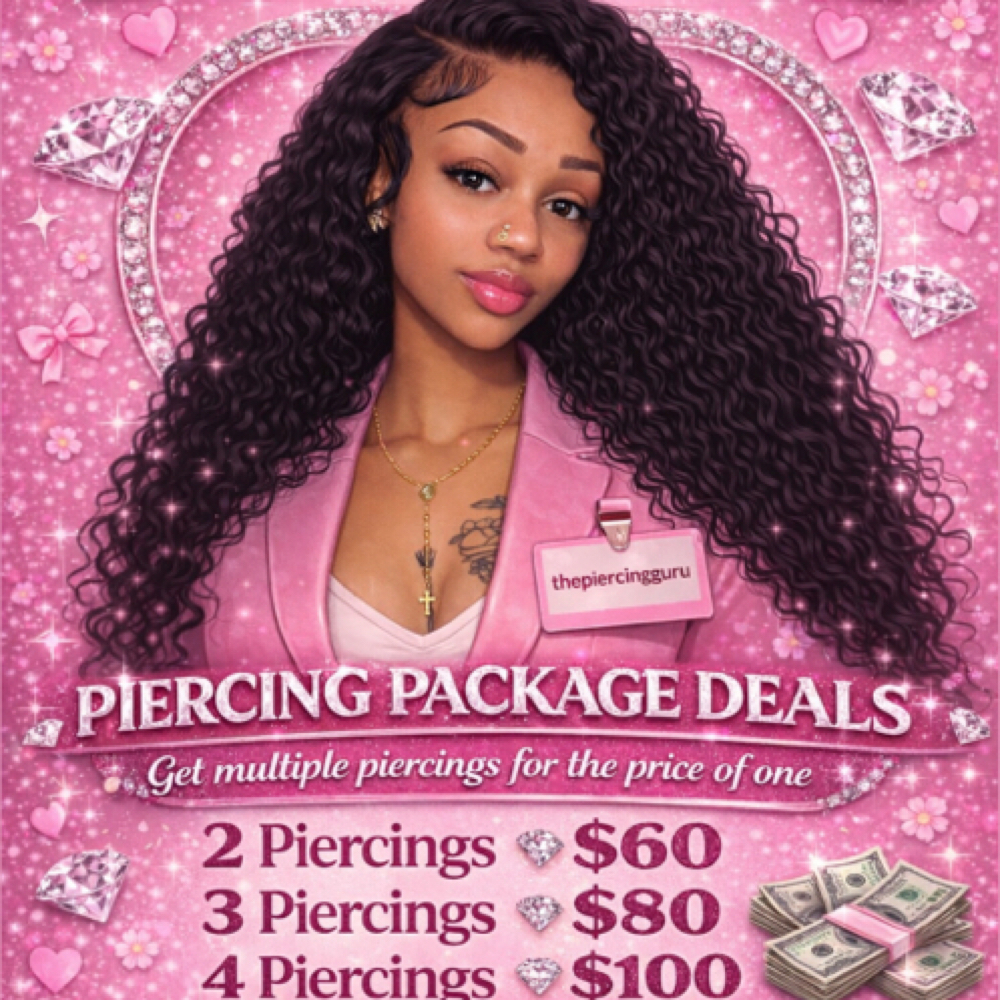 3 Piercings at ThePiercingGuru By Nea Denise in Trafford, PA