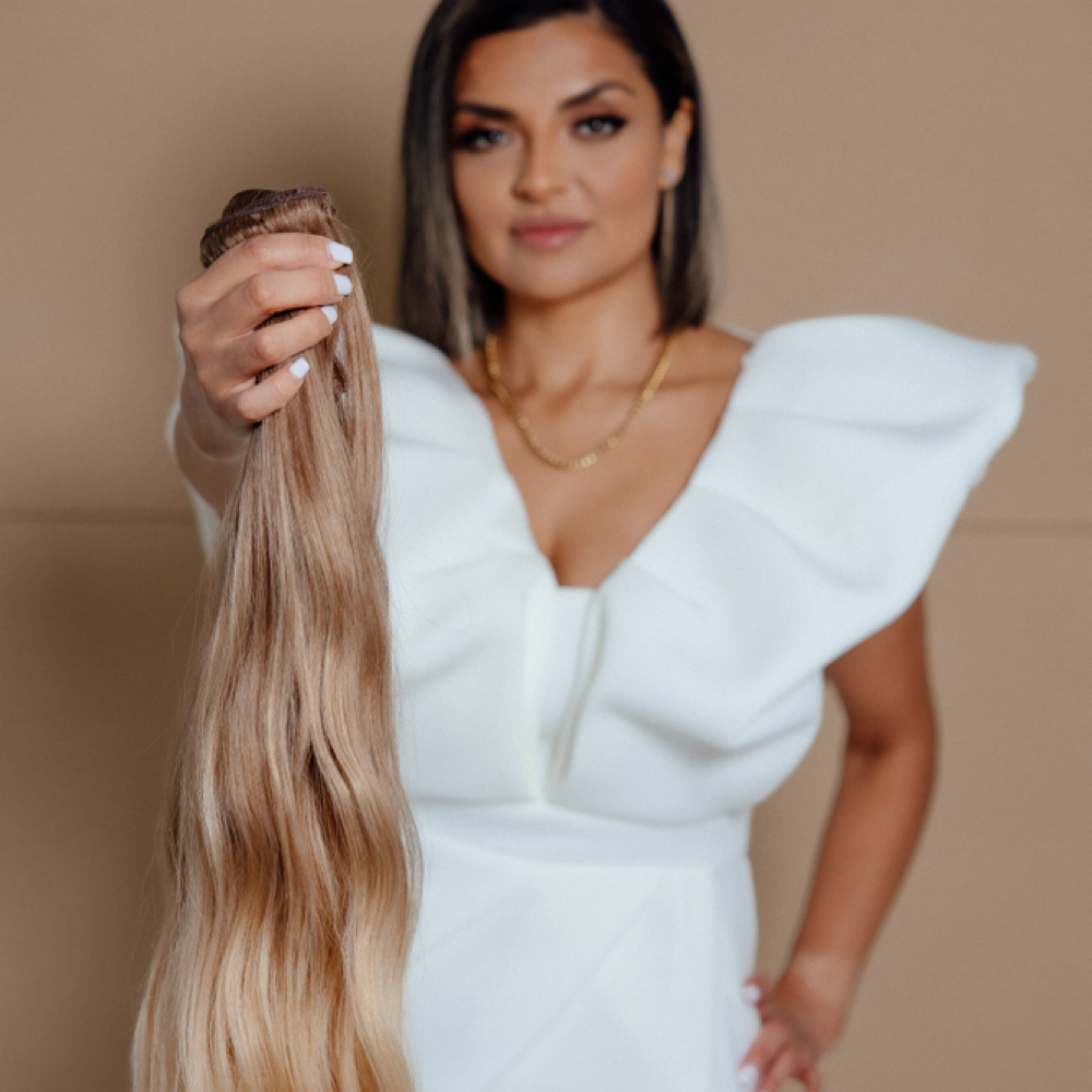 Hand-tied 3 Row Install at Gaby’s Styled Studio in The Woodlands, TX