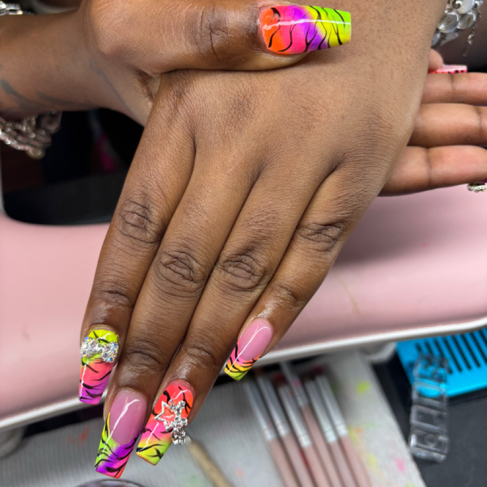 Tier 3 Acrylic Full set at Witt Nail co in Lake Butler, FL