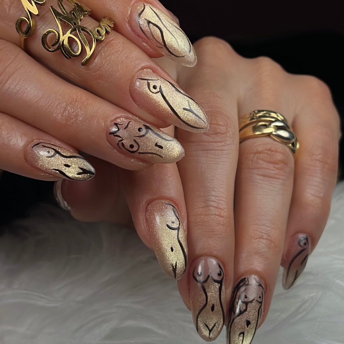 Structured Manicure at Mai Nails Done in North Hollywood, CA