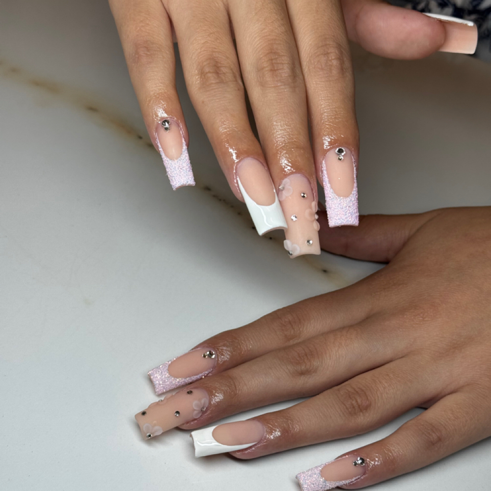 Rhinestone Nail at Jessegbeauty in Rialto, CA