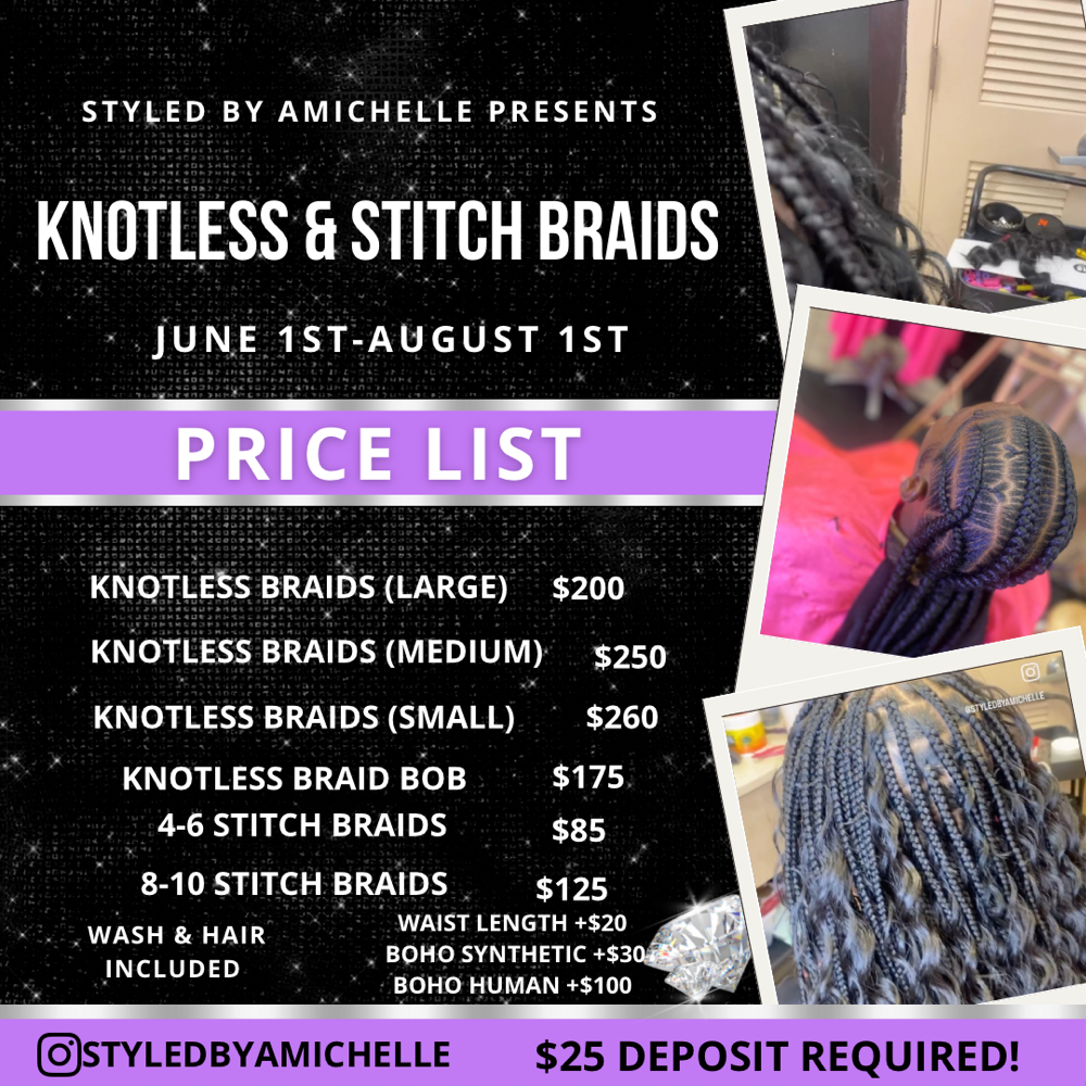 4-6 Stitch Braids
