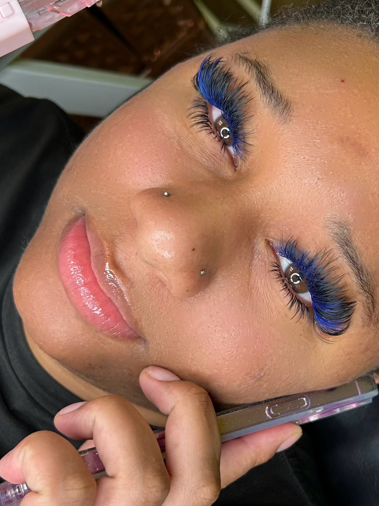Colorful Eyelash Extensions