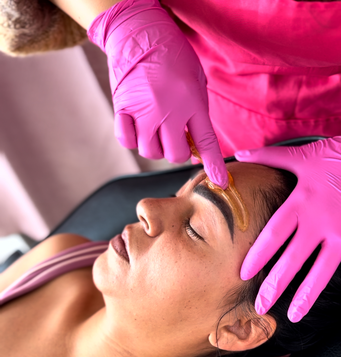 Brow sugaring