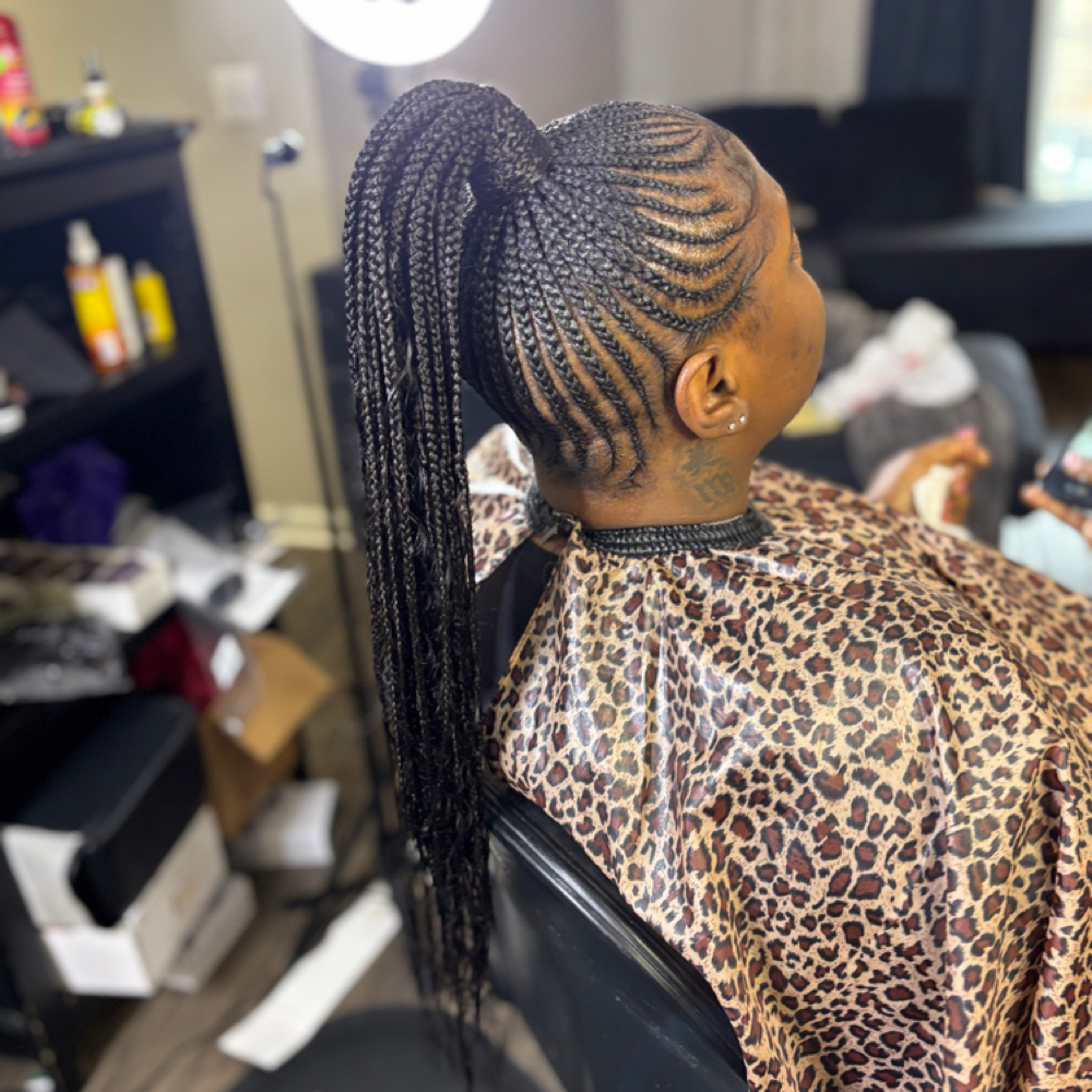 Small Ponytail at Exclusive Braiding in Sherwood, AR