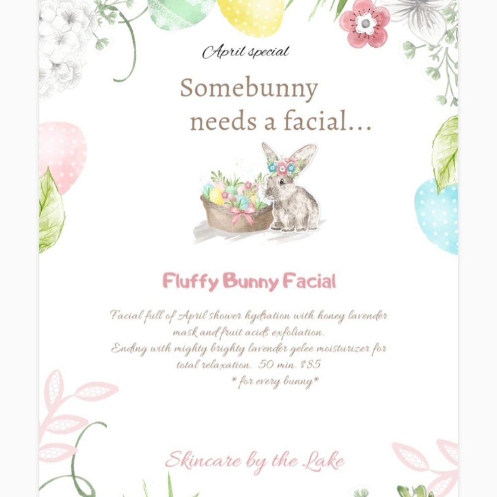 Fluffy Bunny  Facial 💆‍♀️🐰 at N Spa Nails in Denver, NC