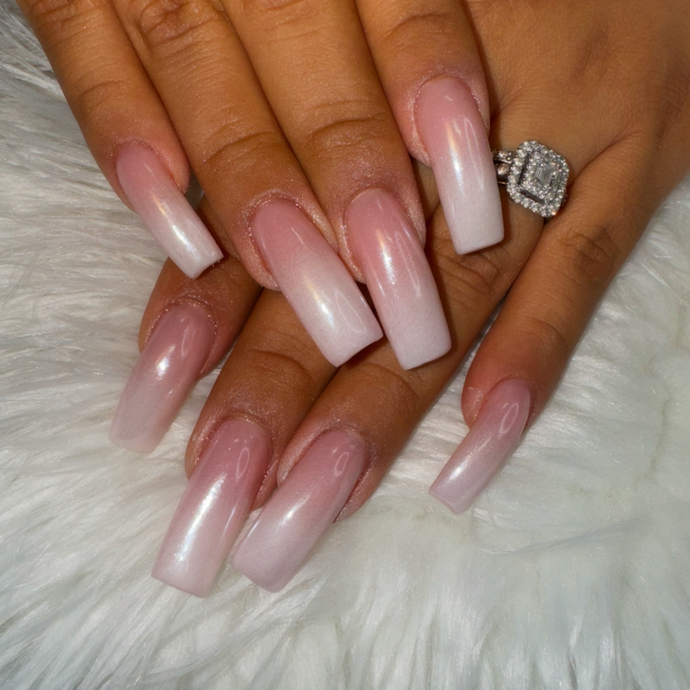 Ombre Chrome Full Set at Chyna’s Nail Lounge in Dobbs Ferry, NY