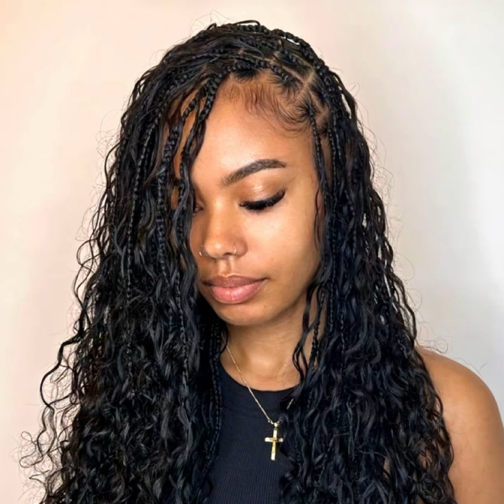 Medium Miracle Knots Style at IAmHair Beauty Studio in Buffalo, NY