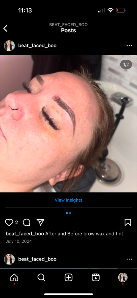 Brow Wax + Tint