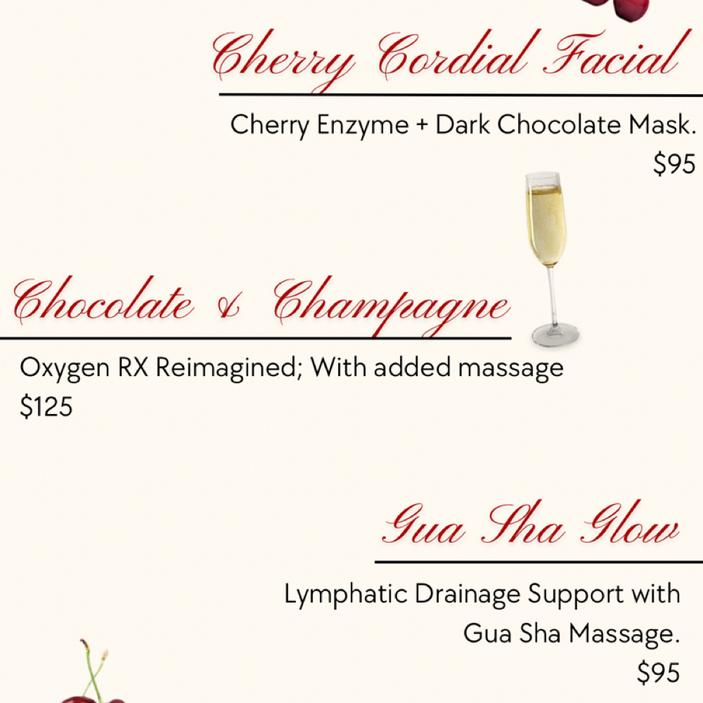 Cherry Cordial Facial 🍒 at Worthy Beauty in Midland, MI