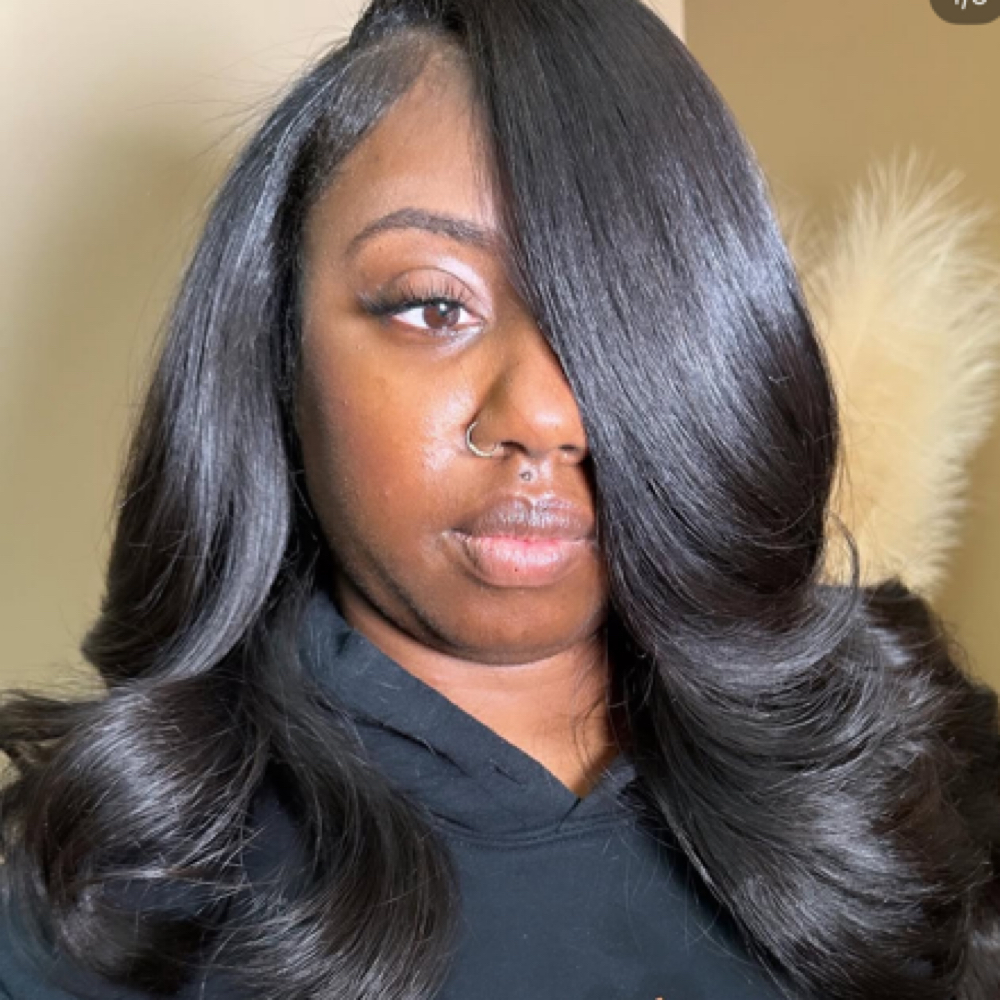 Raw And Wavy Basic Weave 16,16,16 at Elle C. Hair in Baltimore, MD