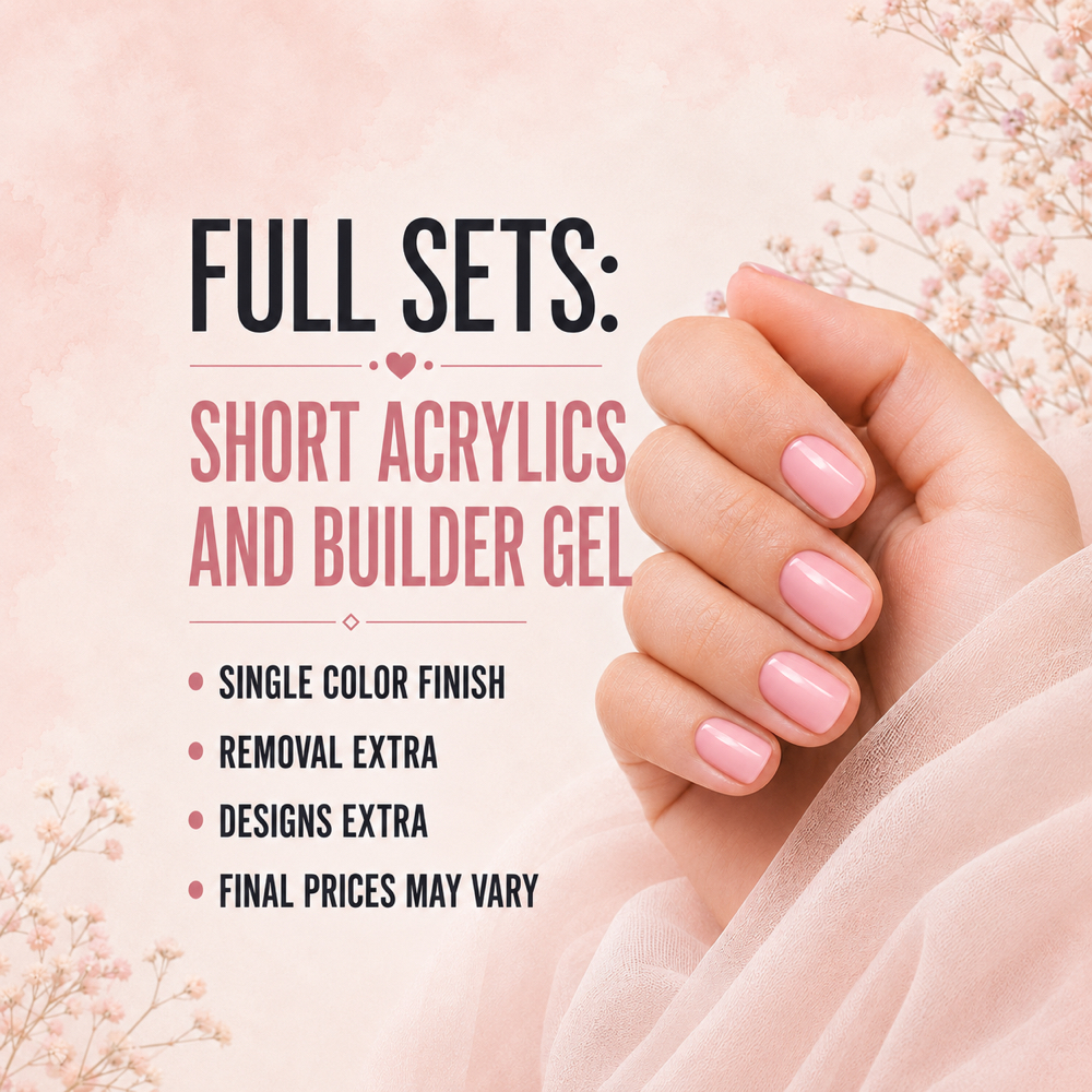 Full Sets: Short Length at Its a Vibe Nails by Anna in Glen Burnie, MD