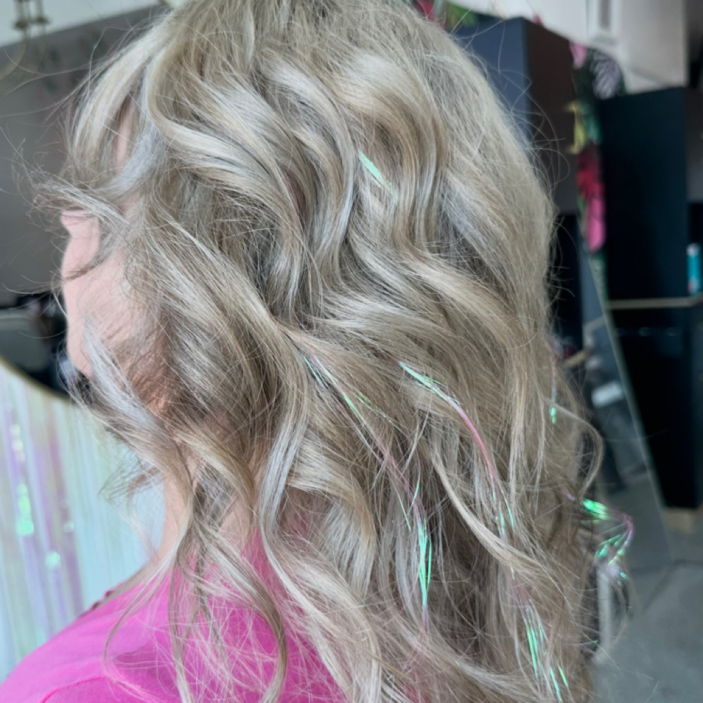 Hair Tinsel at 121 Studio in Marshall, IL