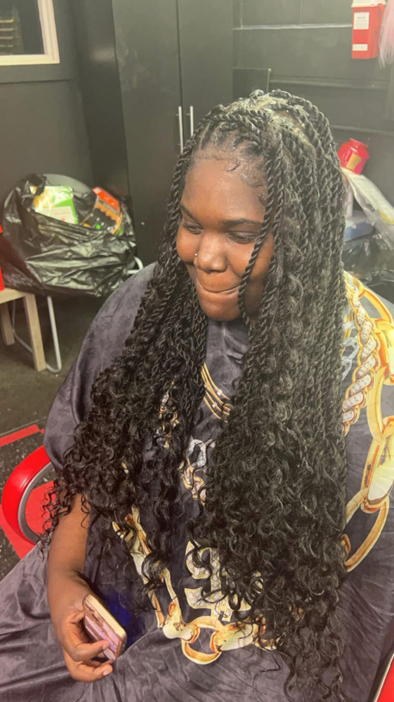 Medium Goddess Twists (midback)