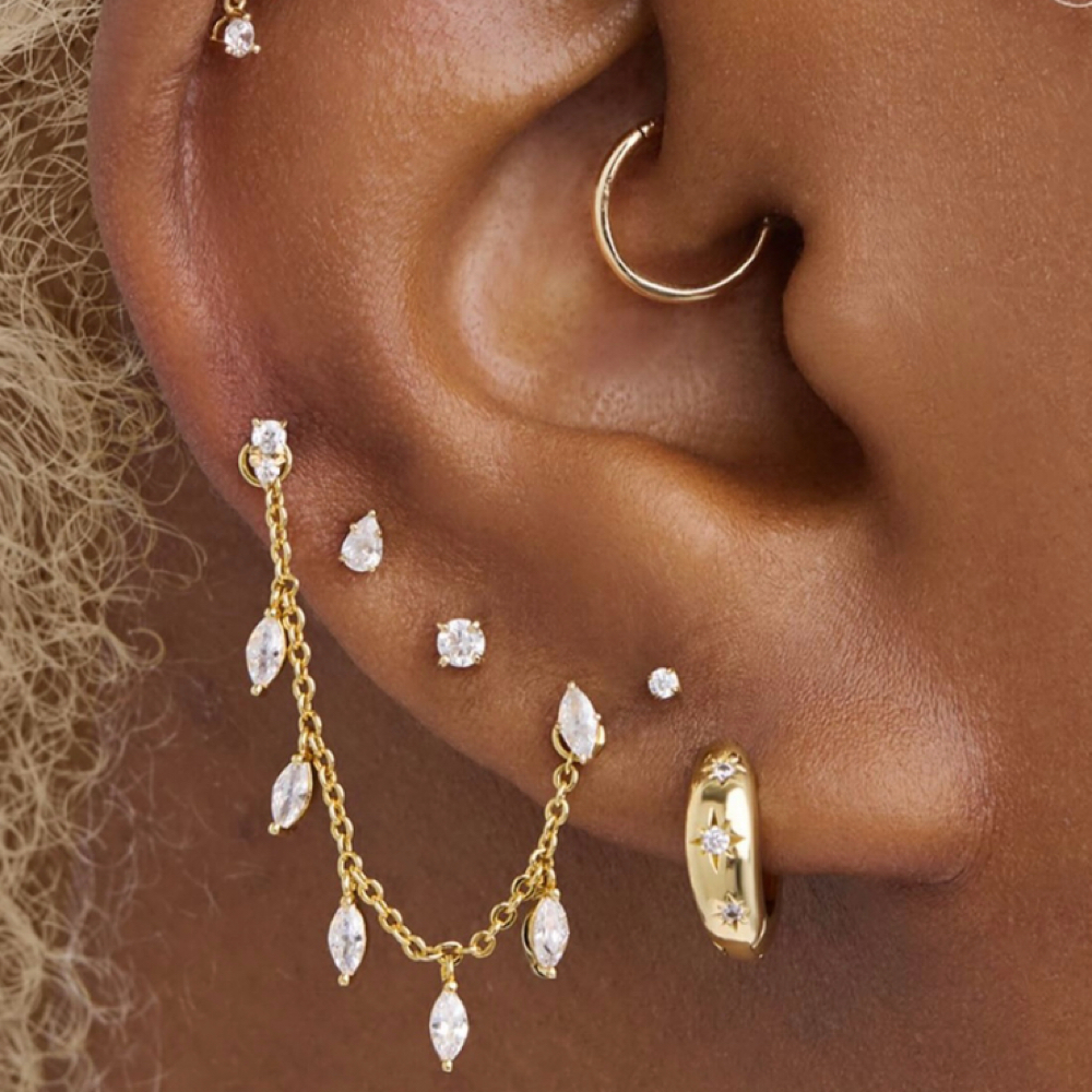 Ear Chain at Pisces Moon Permanent Jewelry in Alexandria, VA