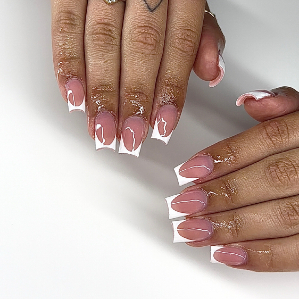 Short acrylic full set at Ashleysbeautybar in Seffner, FL
