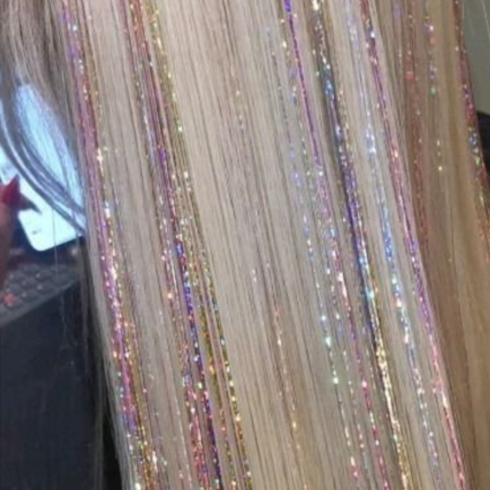 Hair Tinsel at HairXStarr in Corona, CA