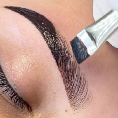 Brow Tint at MINT hair studio in seattle, WA
