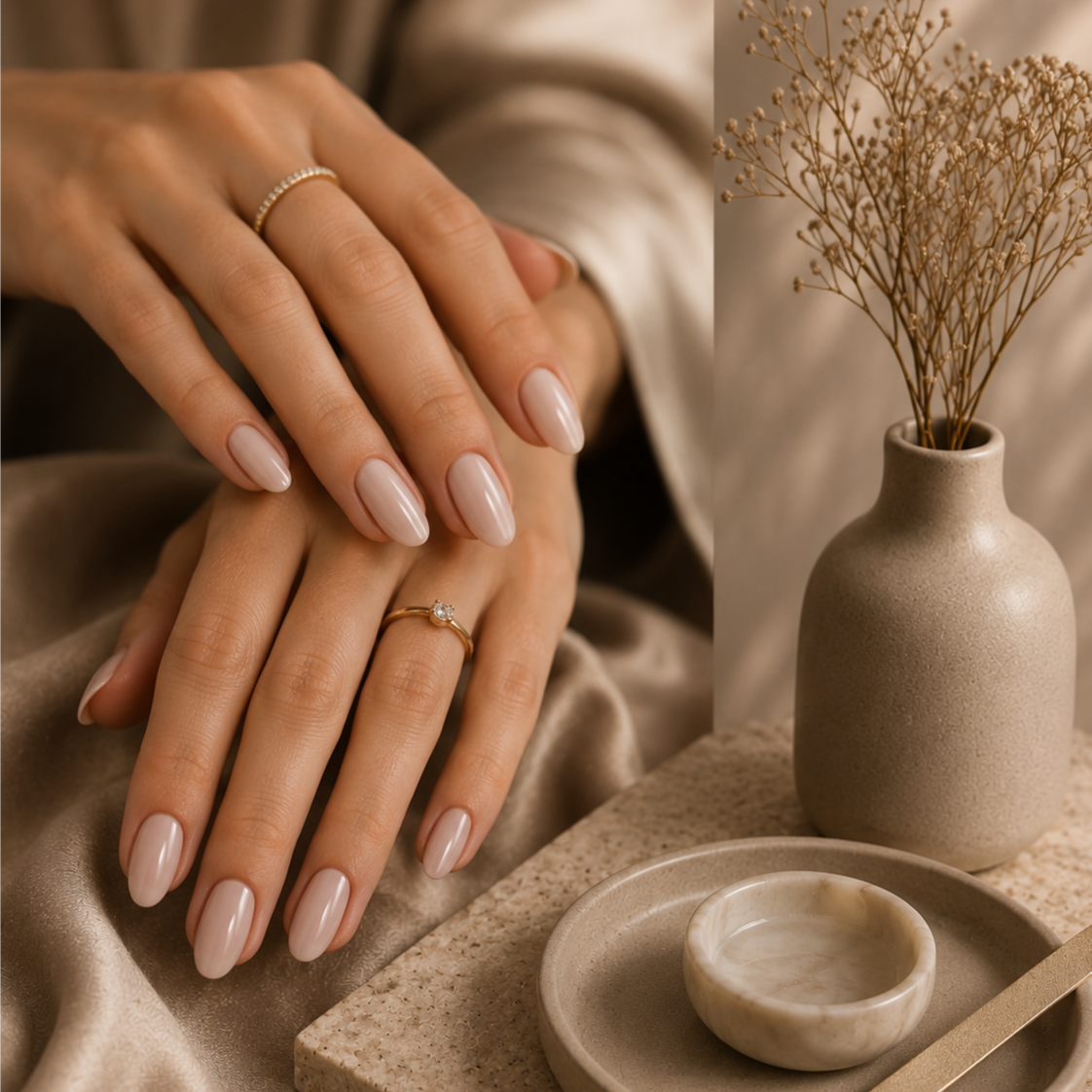 Acrylic + Gel Manicure at Natural Hair Center in Aventura, FL