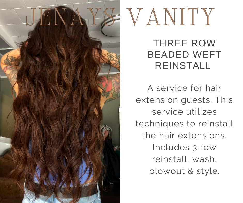 3 Row Beaded Weft Reinstall