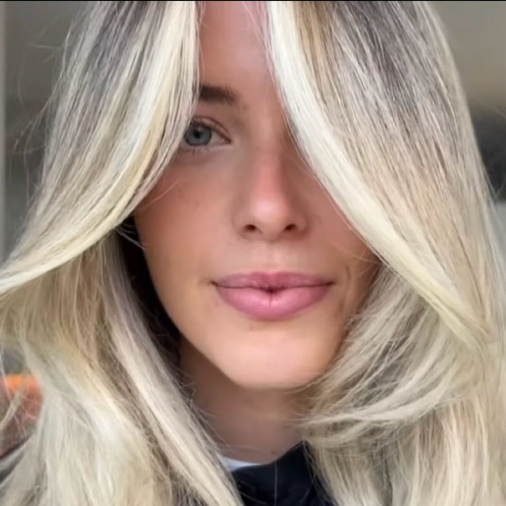 Face Framing Foils at Green Rooted Vibe by Gina Waytula in Wheaton, IL