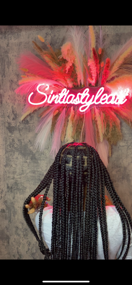 Large Knotless Braids
