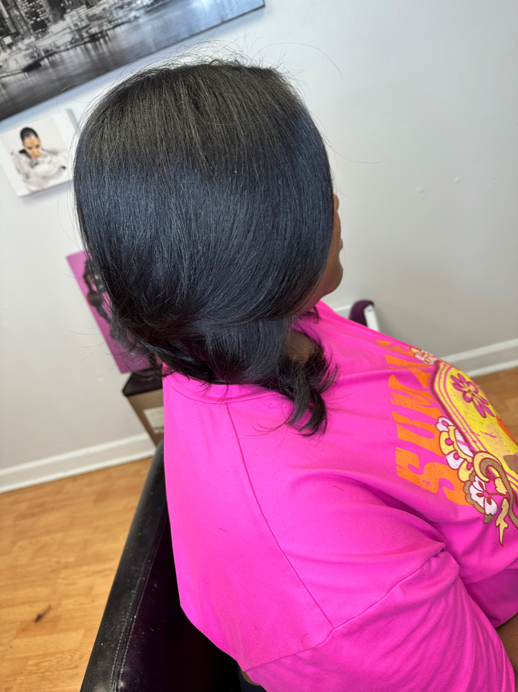 Natural Hair Silk Press