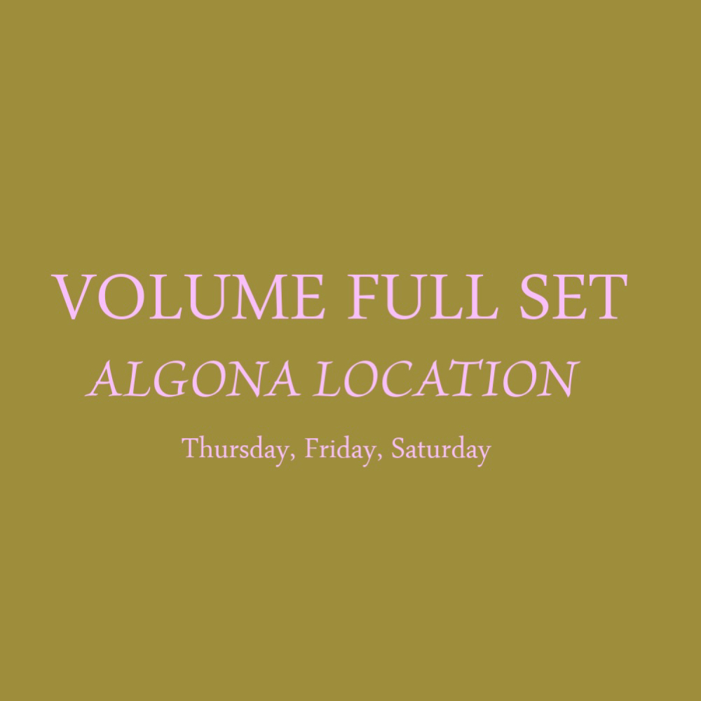 Volume Full Set ALGONA at Cady’s Esthetics in Algona, IA